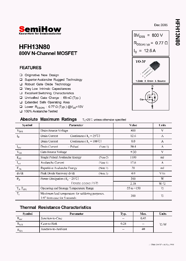 HFH13N80_4705206.PDF Datasheet