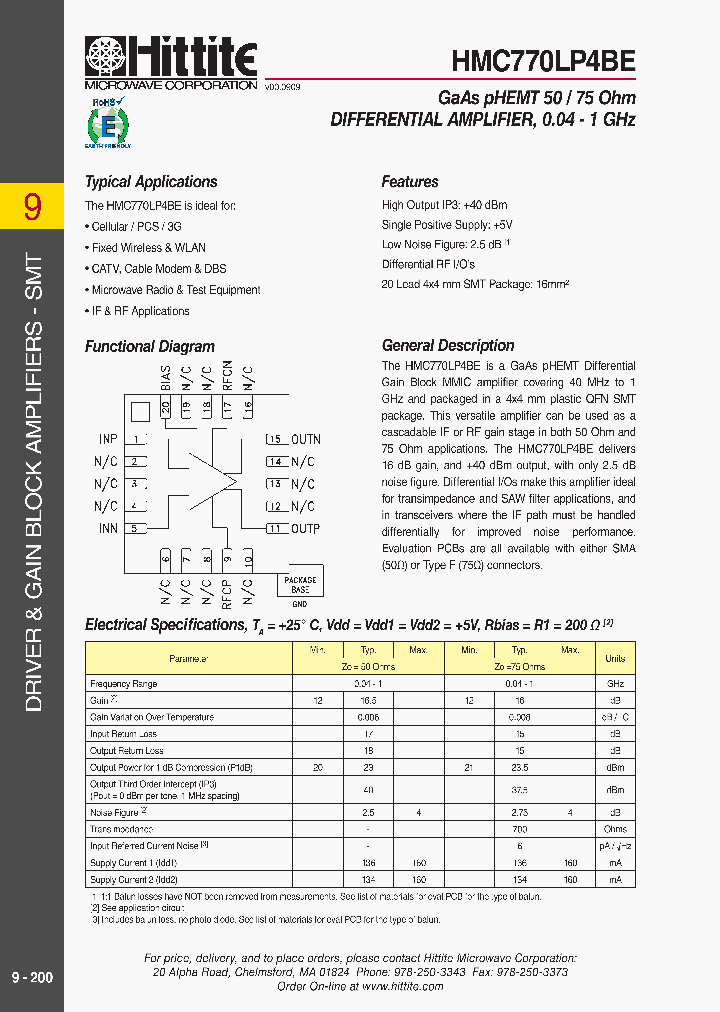 HMC770LP4BE_4802729.PDF Datasheet