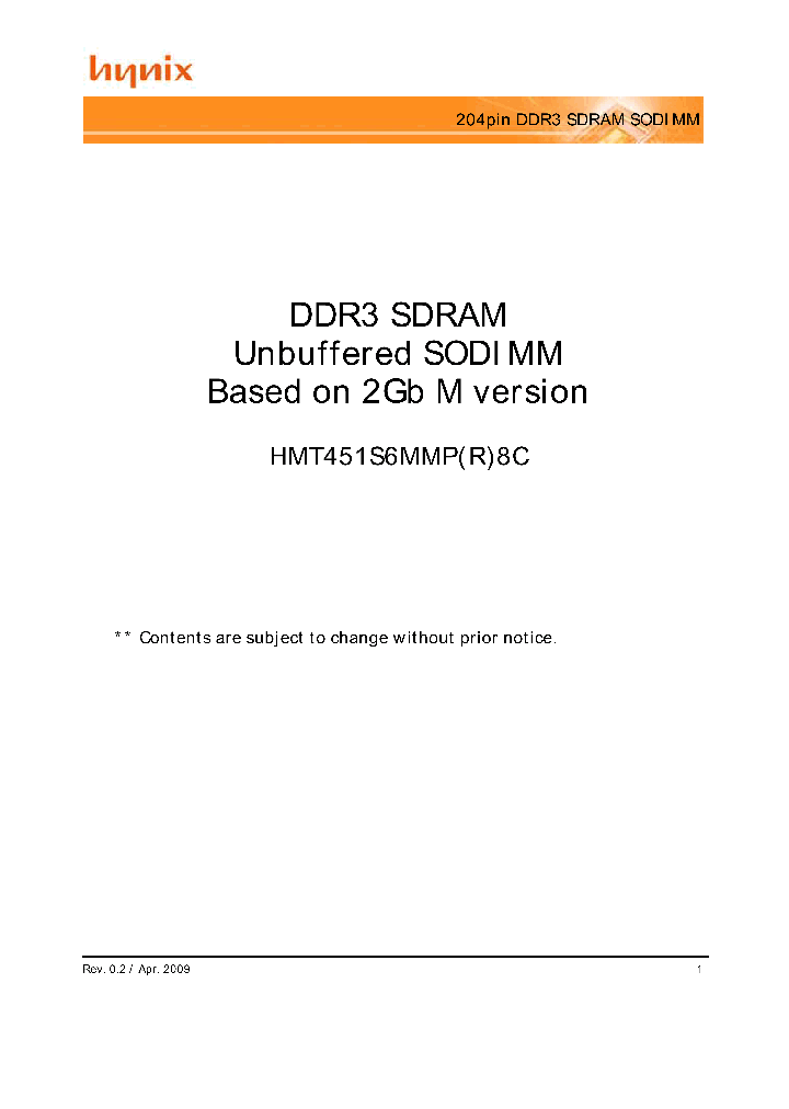 HMT451S6MMP8C-G7_4556020.PDF Datasheet