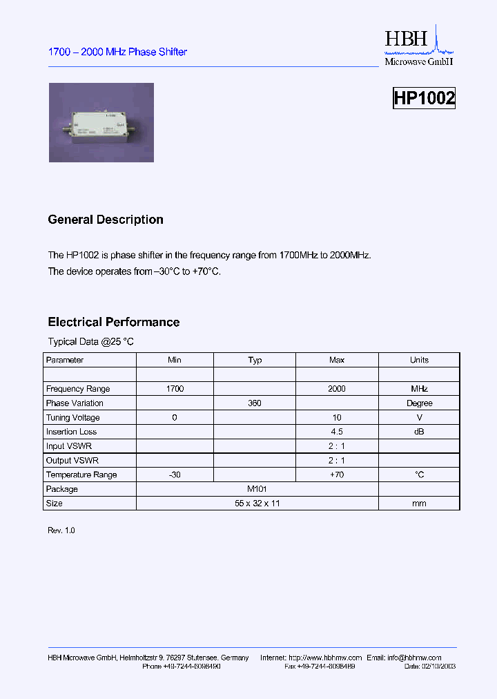 HP1002_4311130.PDF Datasheet