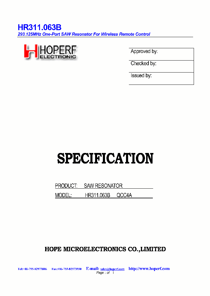 HR311063B_4866705.PDF Datasheet