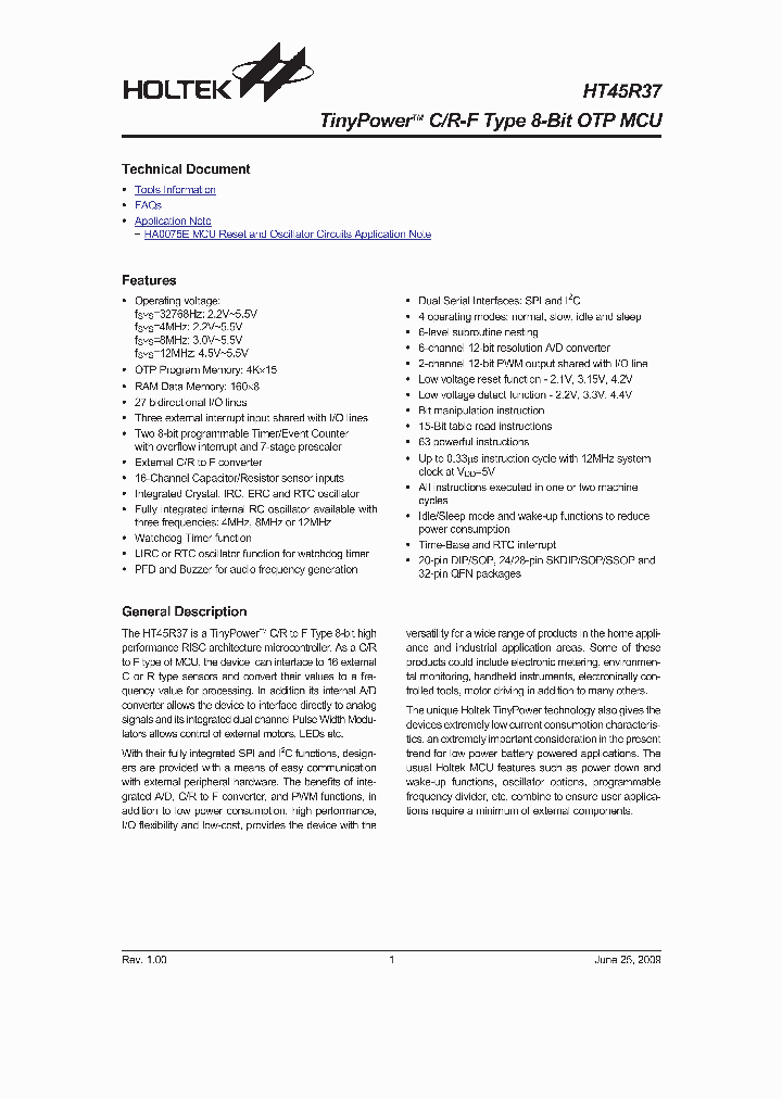 HT45R37_4703727.PDF Datasheet