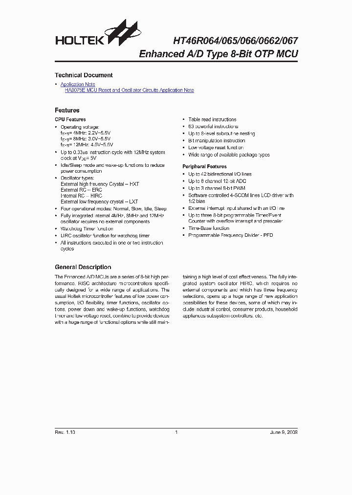 HT46R064_4574767.PDF Datasheet
