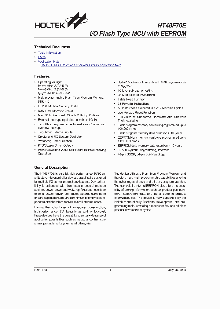 HT48F70E_4545932.PDF Datasheet