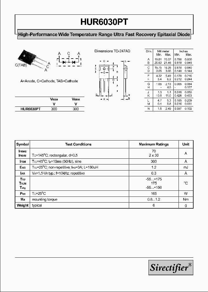 HUR6030PT_4895699.PDF Datasheet