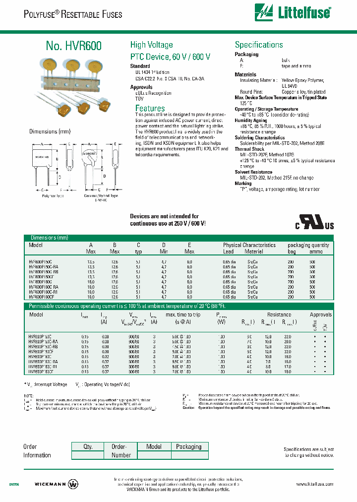 HVR600_4251328.PDF Datasheet
