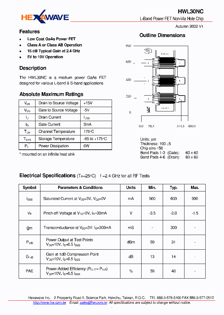 HWL30NC_4399974.PDF Datasheet