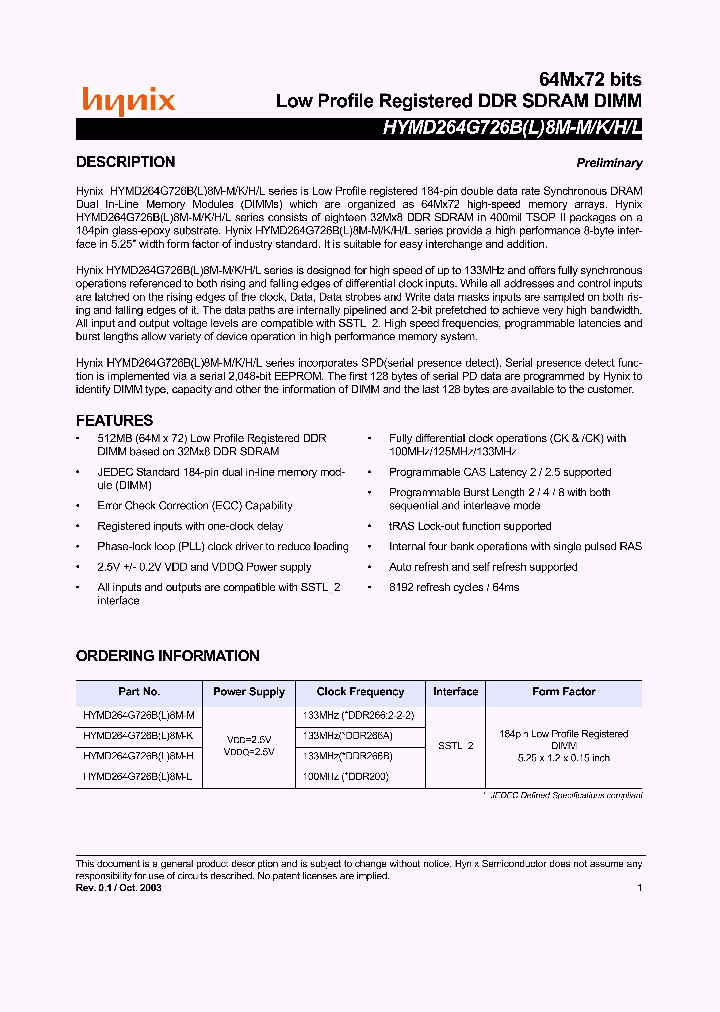HYMD264G726B8M-H_4678939.PDF Datasheet