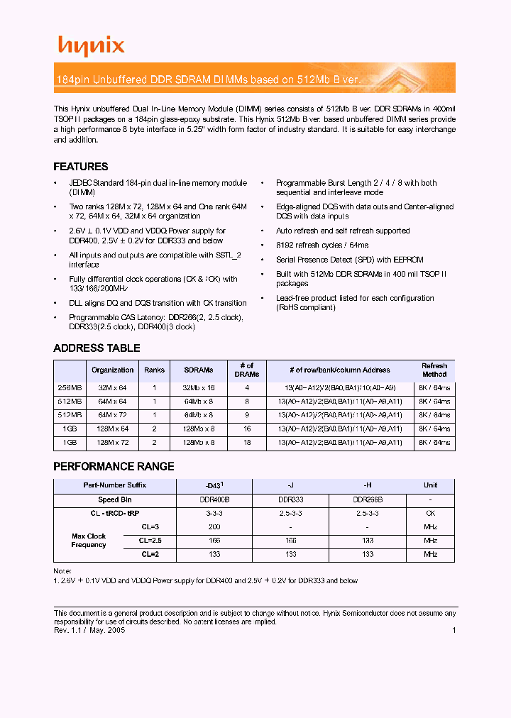 HYMD512646B8-H_4582156.PDF Datasheet
