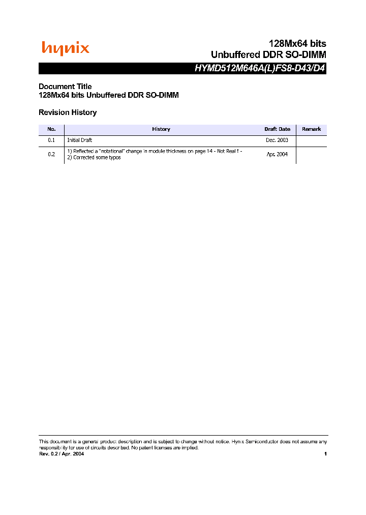 HYMD512M646ALFS8-D4_4703096.PDF Datasheet