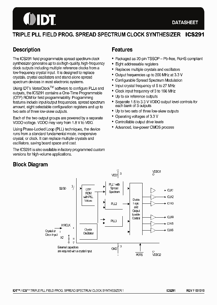 ICS29110_4857538.PDF Datasheet