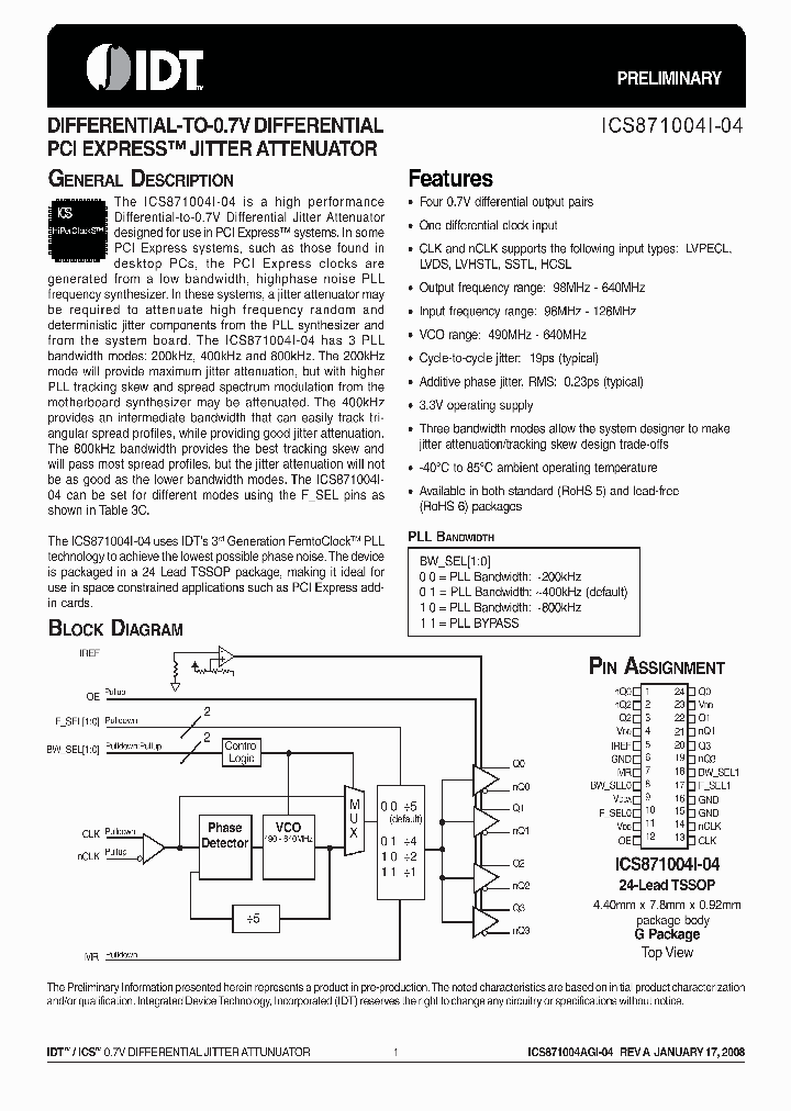 ICS871004AGI-04_4875222.PDF Datasheet