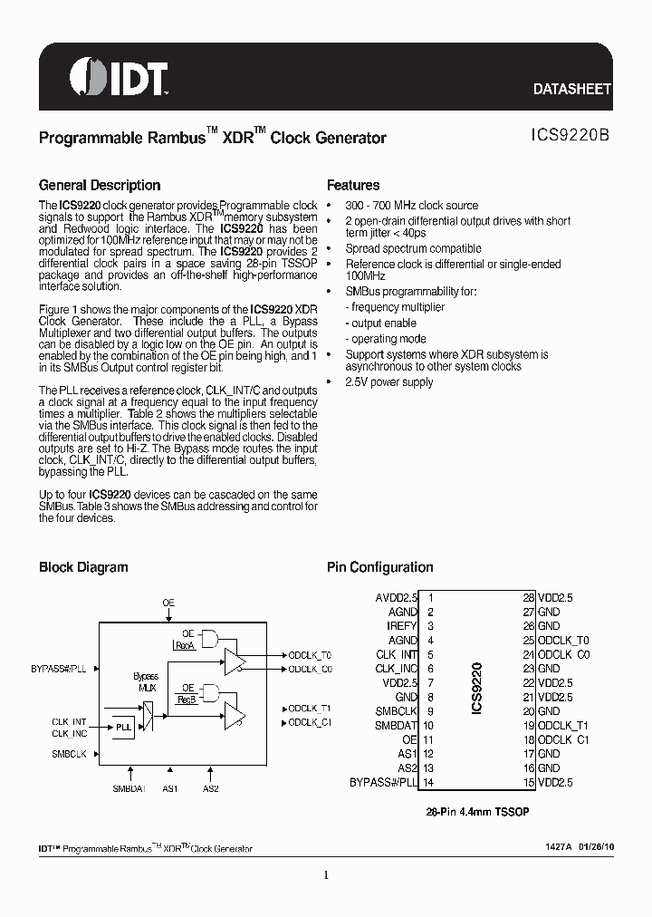 ICS9220B_4610436.PDF Datasheet