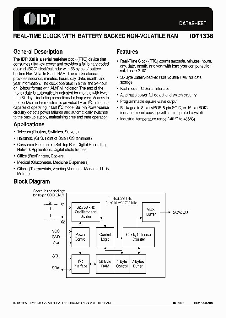 IDT133810_4563010.PDF Datasheet