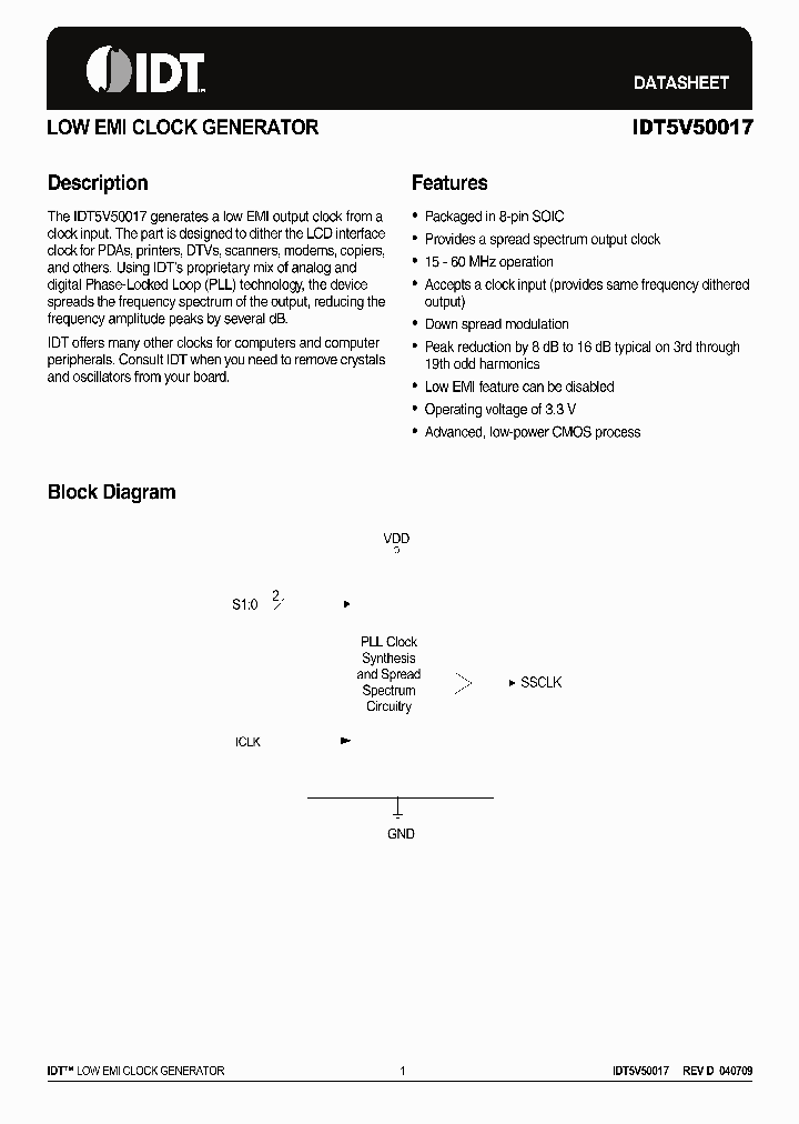 IDT5V50017_4796204.PDF Datasheet