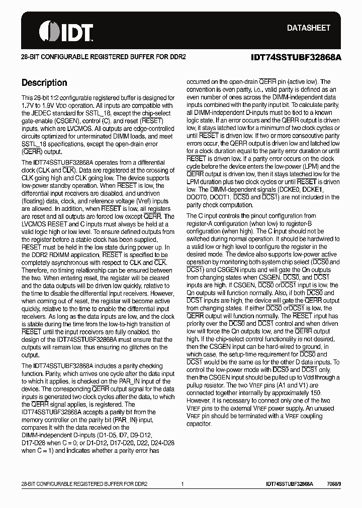 IDT74SSTUBF32868ABKG8_4182257.PDF Datasheet