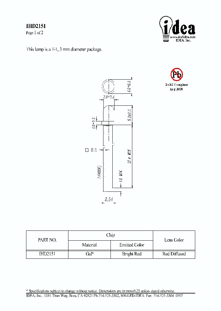 IHD2151_4740832.PDF Datasheet