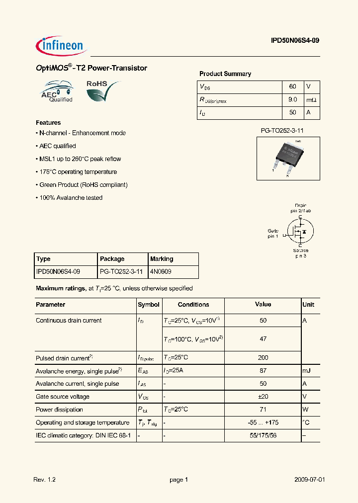 IPD50N06S4-09_4510453.PDF Datasheet