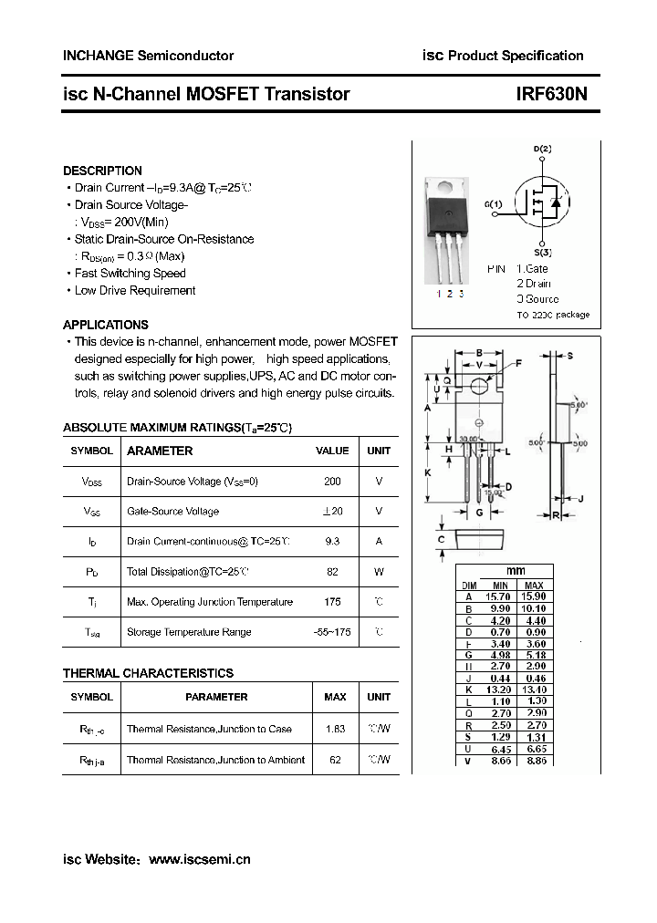 IRF630N_4579307.PDF Datasheet