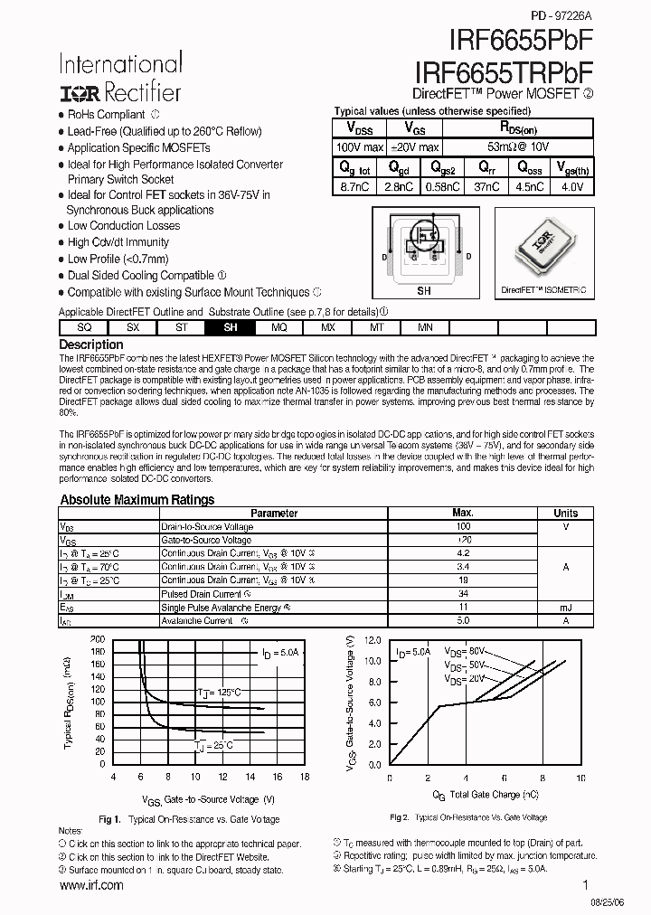 IRF6655PBF_4843963.PDF Datasheet