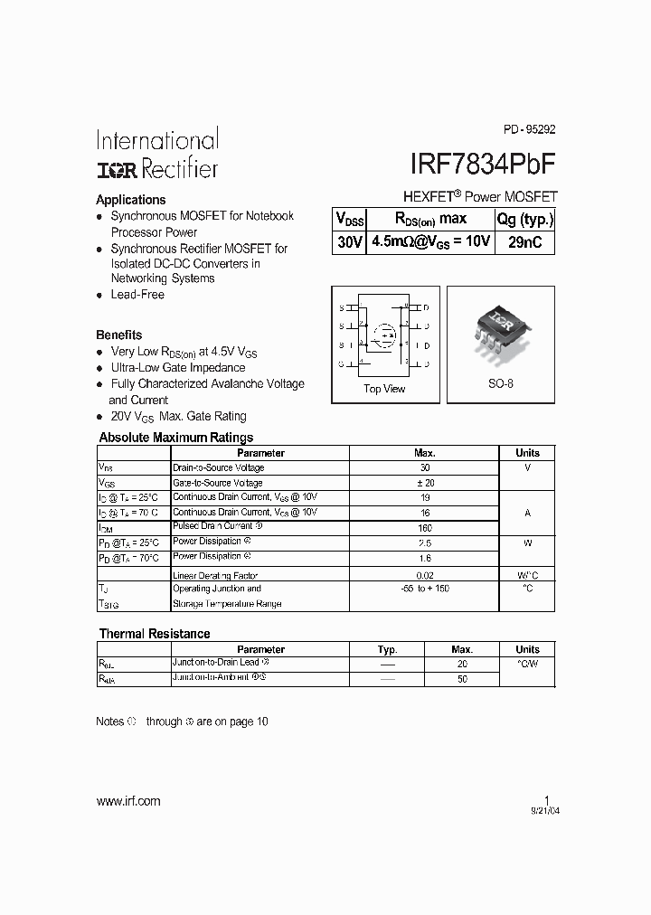 IRF7834PBF_4254330.PDF Datasheet