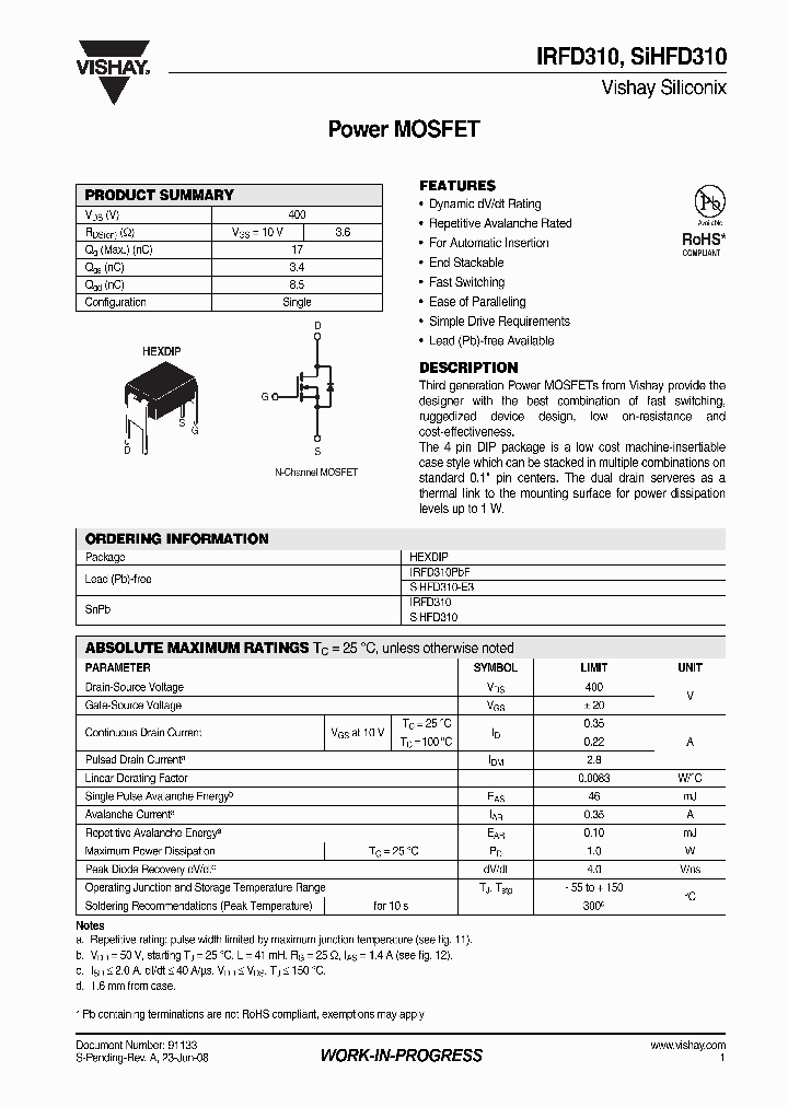 IRFD310_4298437.PDF Datasheet
