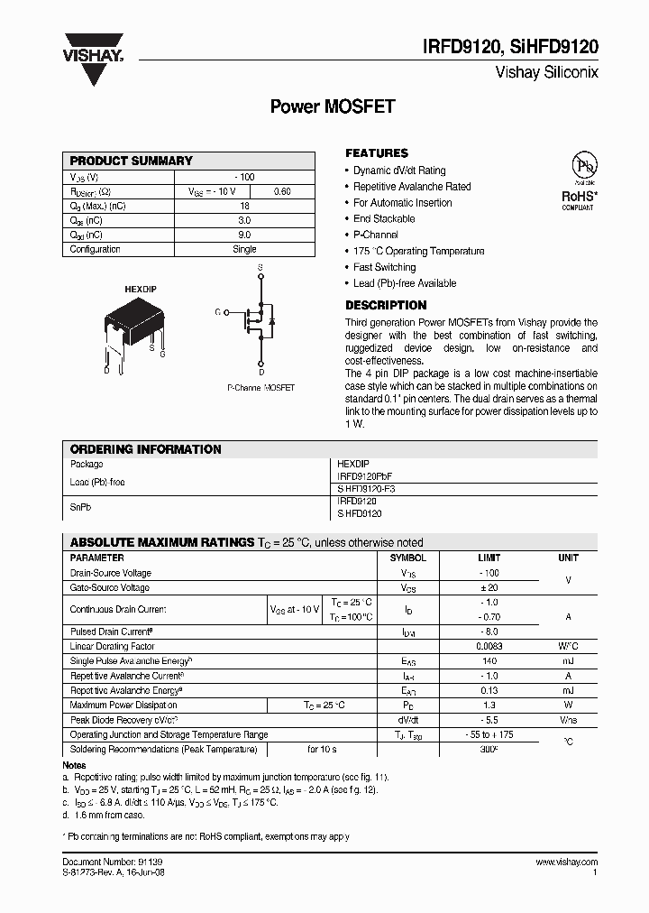 IRFD9120_4315688.PDF Datasheet