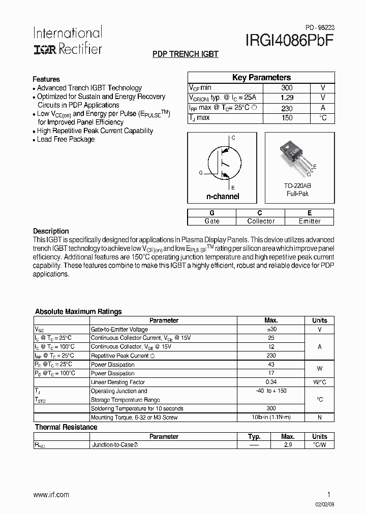 IRGI4086PBF_4918104.PDF Datasheet