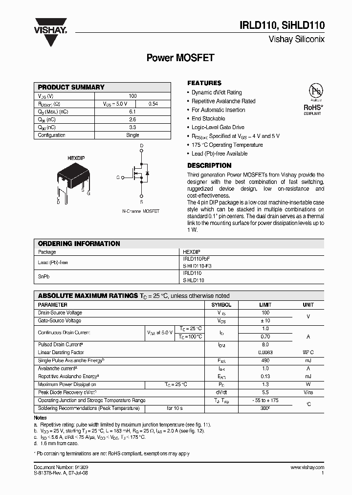 IRLD110_4268804.PDF Datasheet