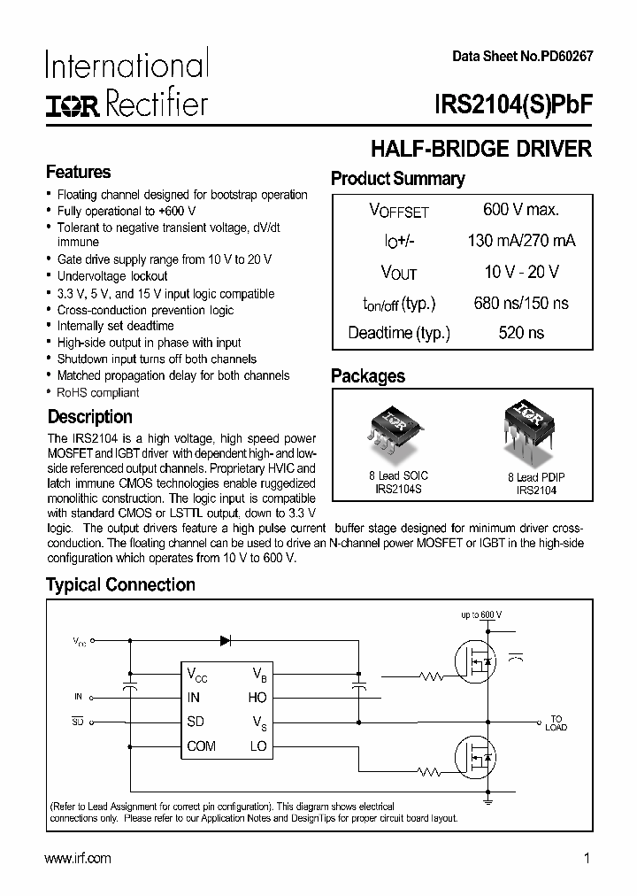 IRS2104STRPBF_4855994.PDF Datasheet
