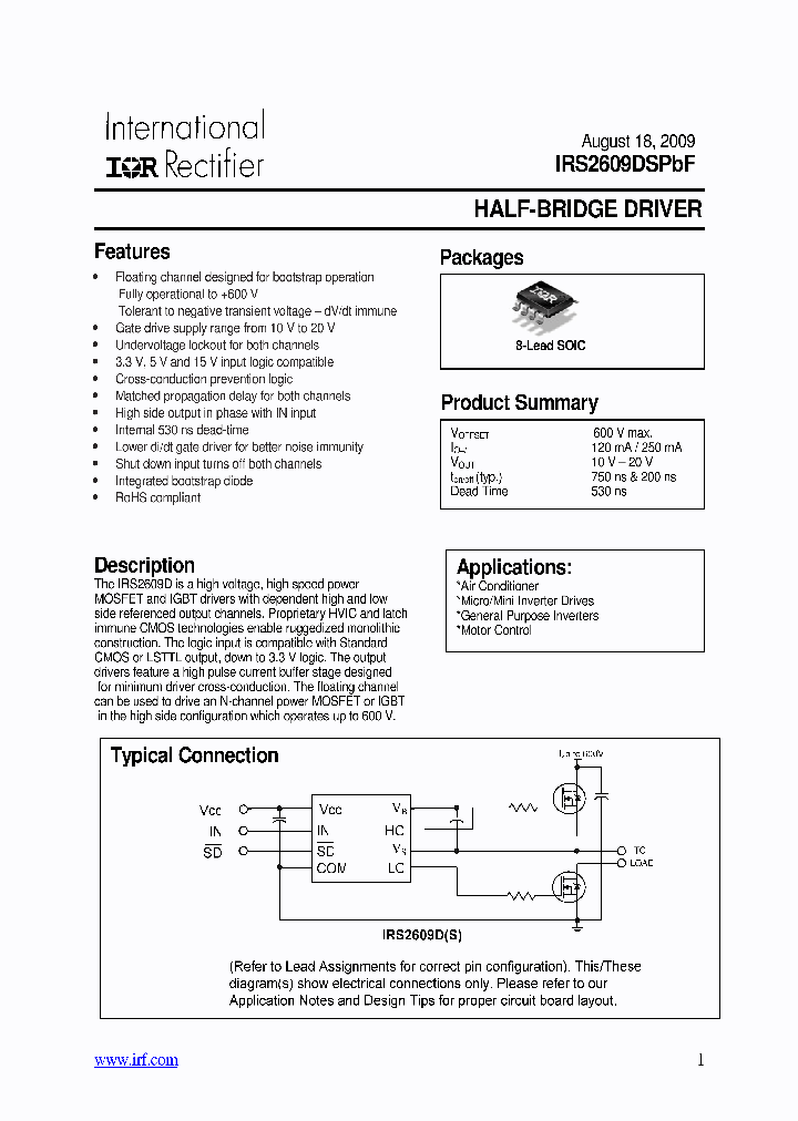 IRS2609DSPBF_4518973.PDF Datasheet