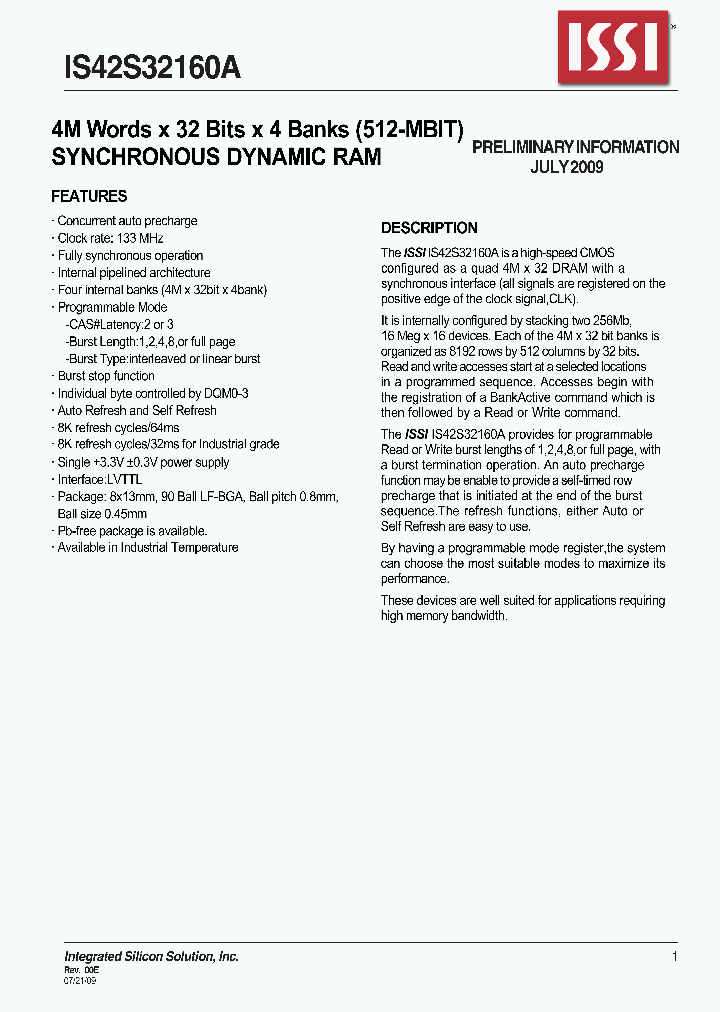 IS42S32160A_4552179.PDF Datasheet