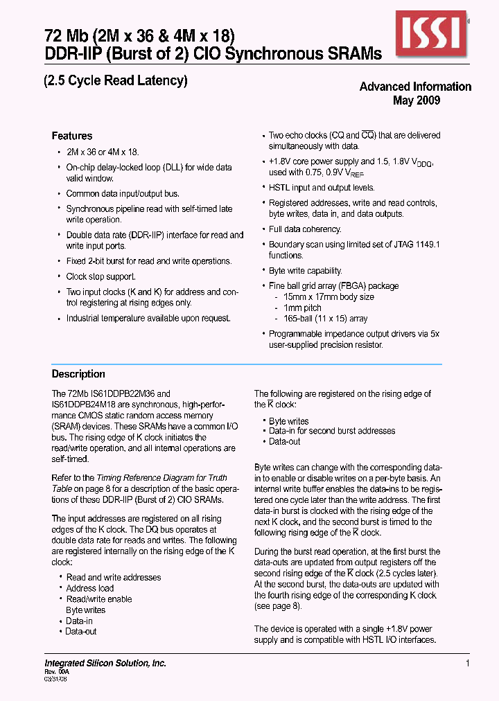 IS61DDPB22M36_4509610.PDF Datasheet