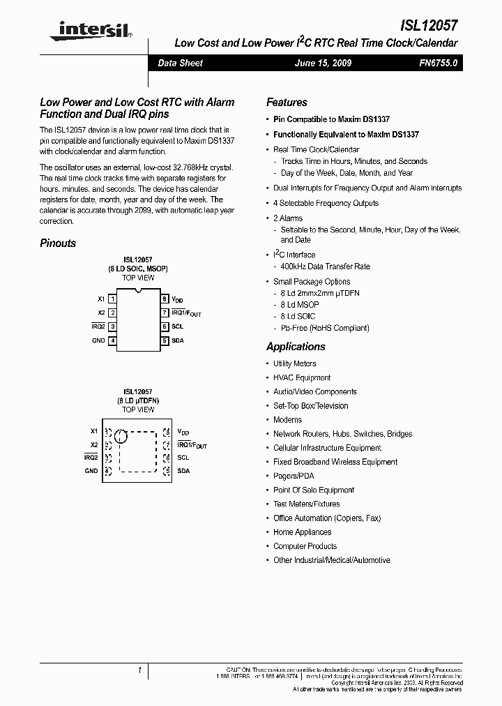 ISL12057_4455317.PDF Datasheet