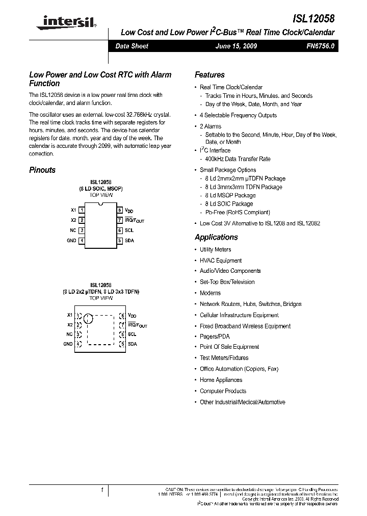 ISL12058_4455323.PDF Datasheet