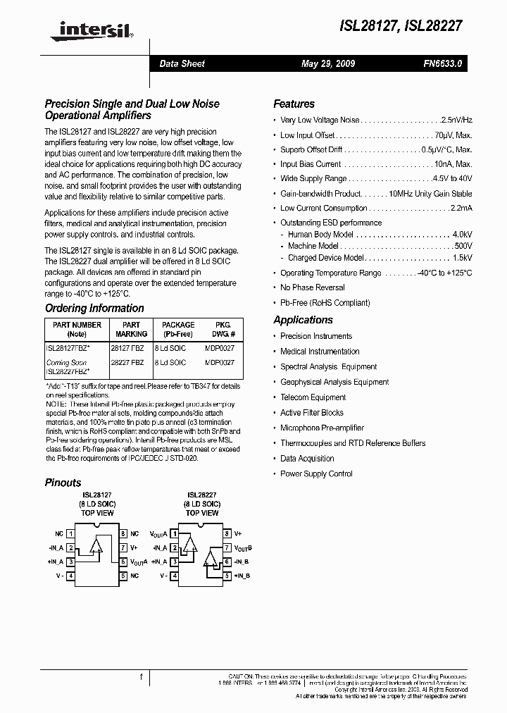 ISL28127_4506731.PDF Datasheet