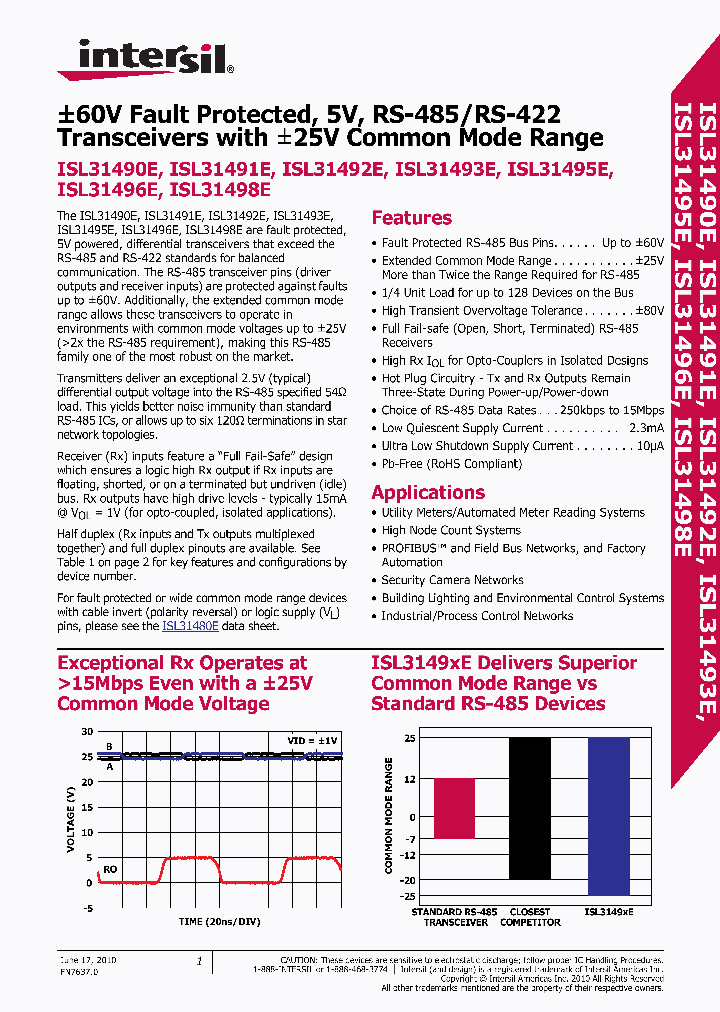 ISL31491E_4867233.PDF Datasheet