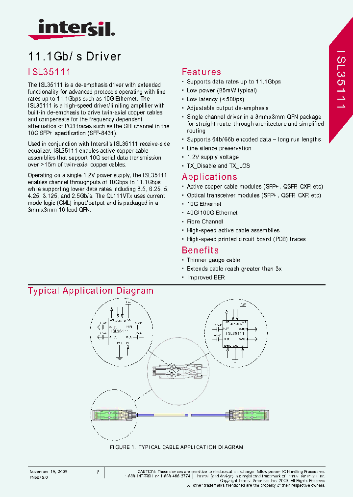 ISL35111_4851514.PDF Datasheet