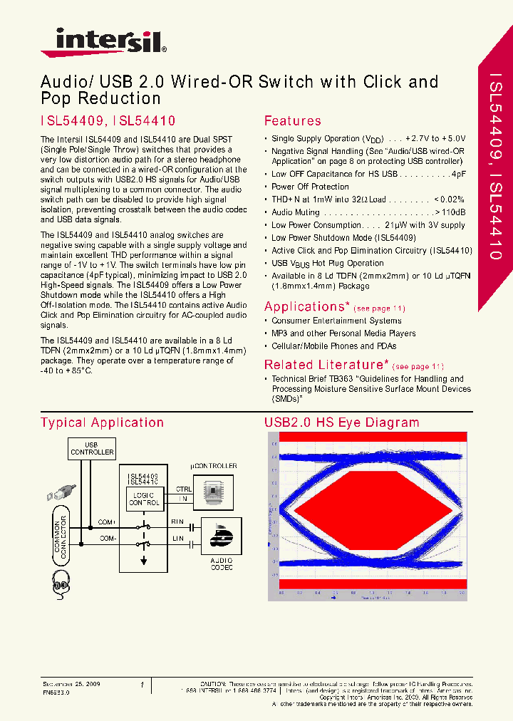 ISL54409_4640941.PDF Datasheet