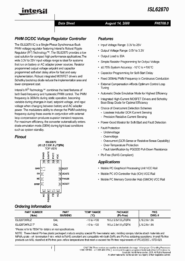ISL62870_4595060.PDF Datasheet