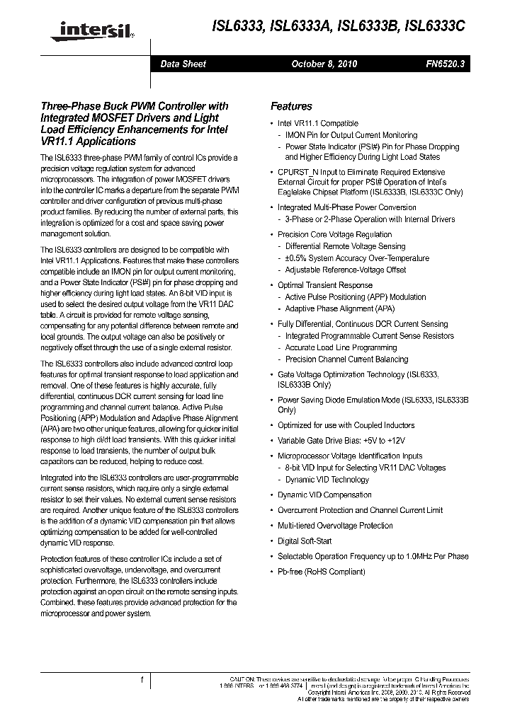 ISL6333CIRZ_4919272.PDF Datasheet