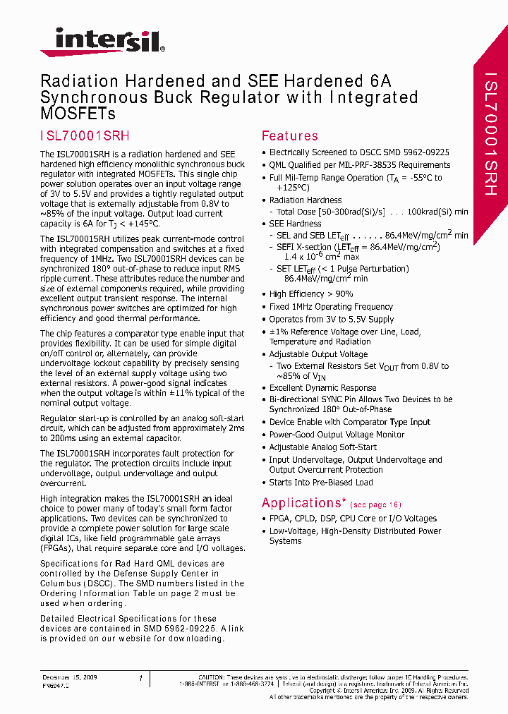 ISL70001SRH_4573852.PDF Datasheet