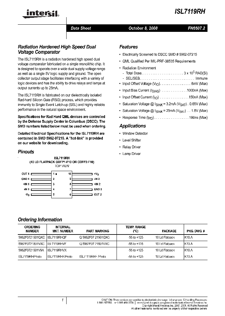 ISL7119RH_4459232.PDF Datasheet