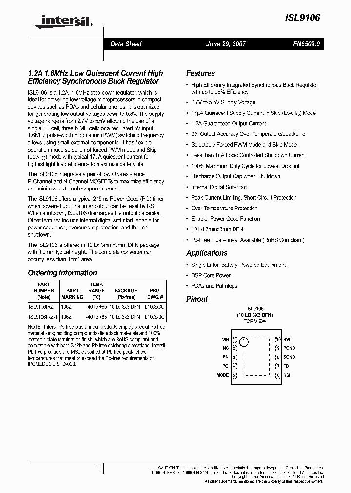 ISL9106_4270563.PDF Datasheet