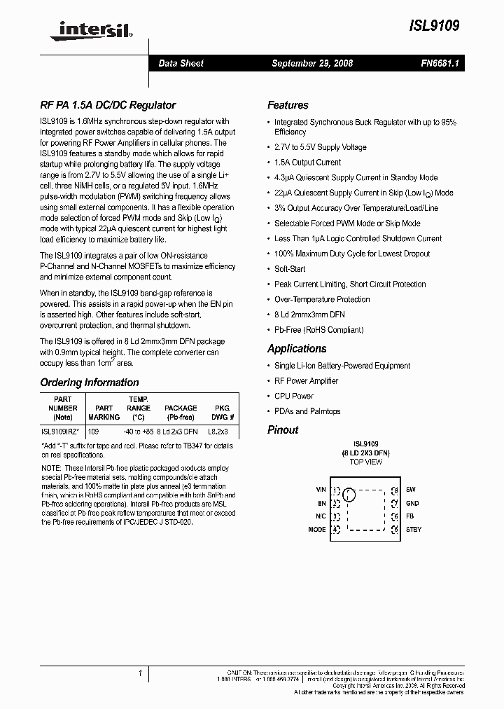 ISL9109_4270566.PDF Datasheet