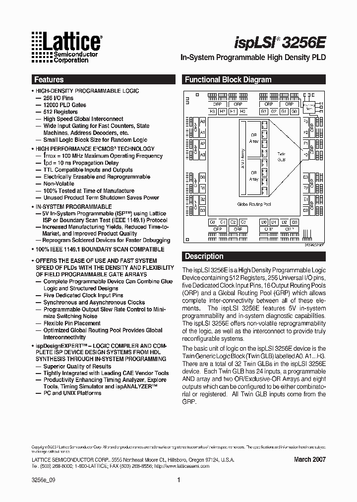 ISPLSI3256E70LB320_4330676.PDF Datasheet