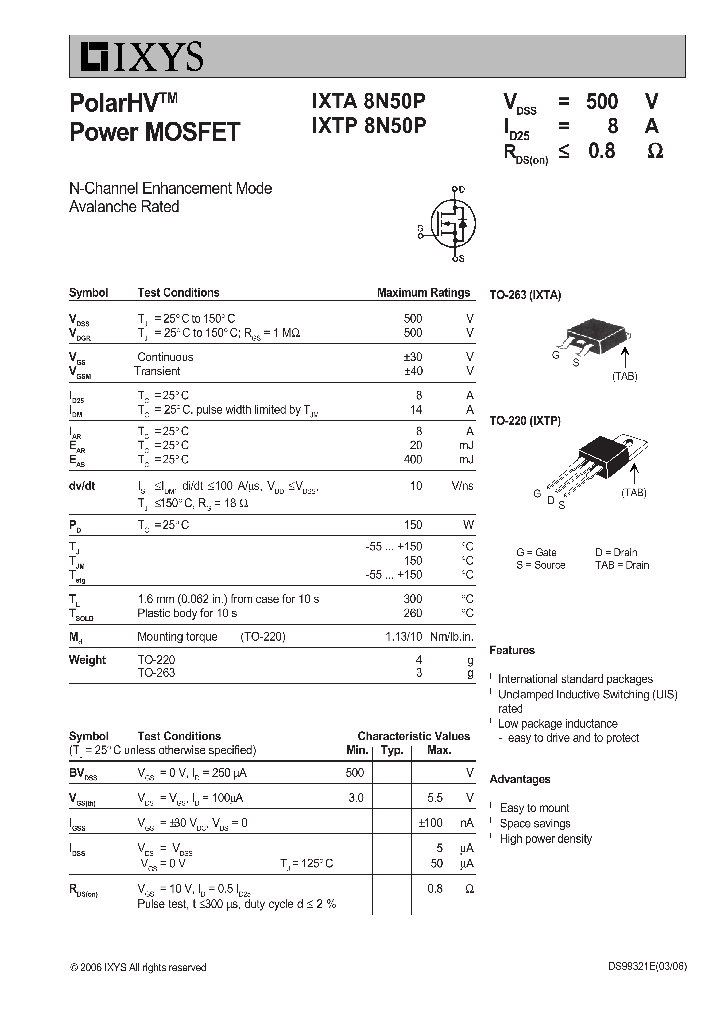 IXTA8N50P_4345231.PDF Datasheet