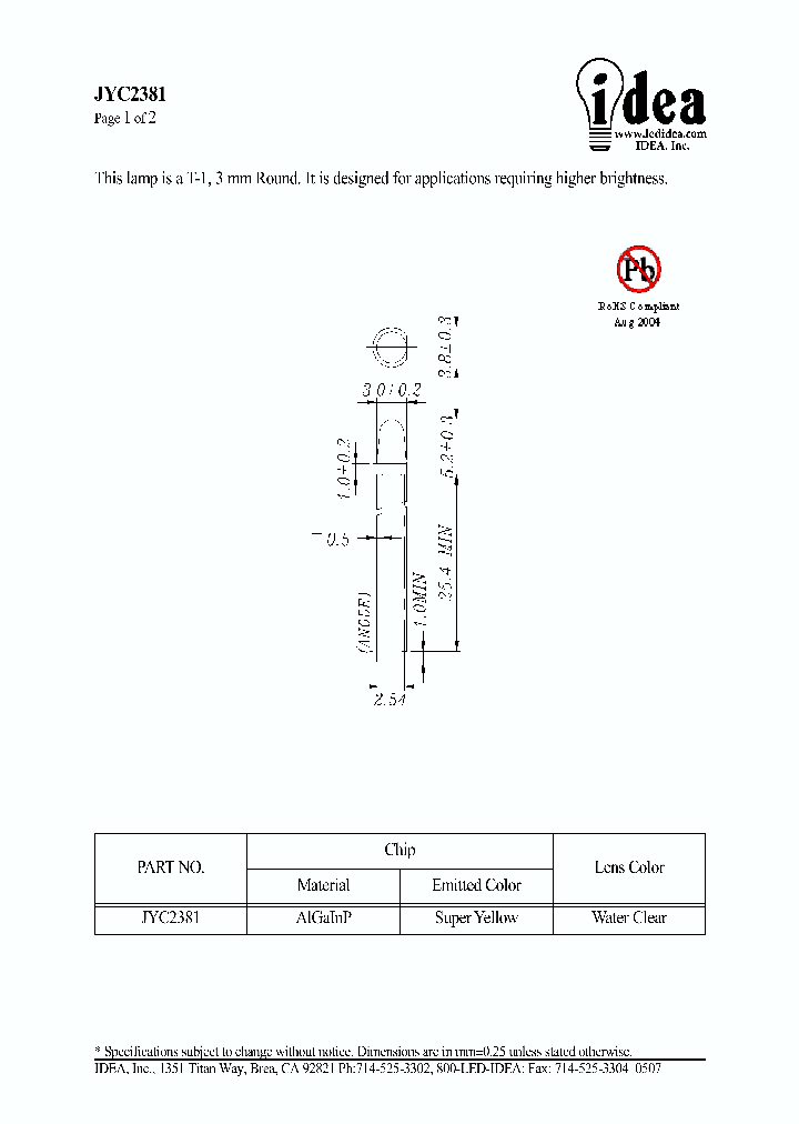 JYC2381_4548241.PDF Datasheet