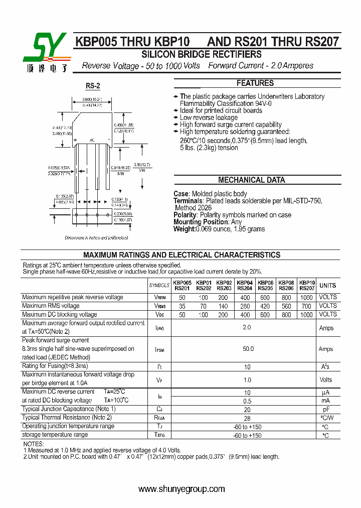 KBP005RS201_4607861.PDF Datasheet