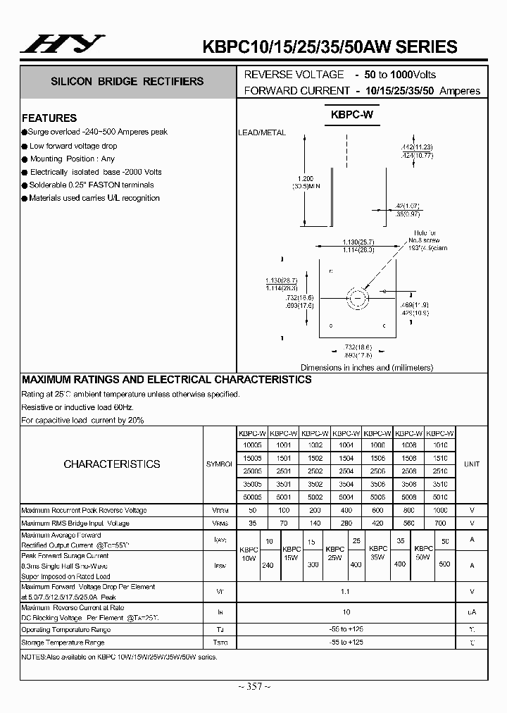 KBPC1508W_4523374.PDF Datasheet
